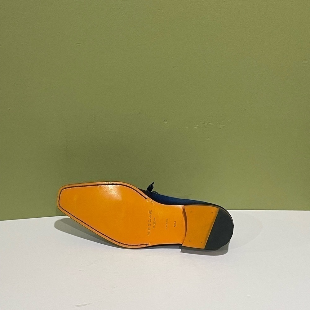 Mezlan shoes Oxford blue leather calf/suede - Picture 5 of 5